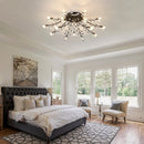 15-Light Chandelier Crystal Ceiling Lamp