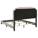 Panel Bed With Nailhead Trim, Upholstered Headboard