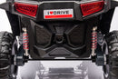 12V7A*1 30W*4 Four-Wheel Drive Seat One Button Start, Forward And Backward, High And Low Speed, Music, Front Light, Power Display, Two Doors Can Open, 2.4G R / C, Seat Belt Four Wheel Absorber by HouseOfZazla