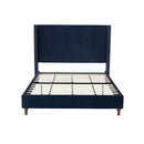 Peyton - Upholstered Bed With 54" High Headboard, Traditional Hand Buttoned Tufting