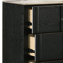 Opel - 6 Drawer Dresser - Black by HouseOfZazla