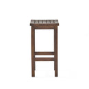 Outdoor Acacia Wood Counter Height Barstool Set of 2 by HouseOfZazla