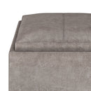 Rockwood - Upholstered Cube Storage Ottoman With Tray by Unique Piece Furniture