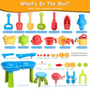 Kid Sand Water Table Toddler Water Activity Table Rain Showers Play Table Toy for 3-6 Years Old Sensory Exercise Friendship Building
