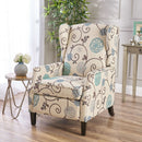 Westeros Wing Back Fabric Upholstered Recliner by Unique Piece Furniture