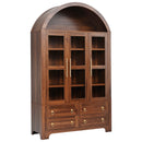 K&K 72.8" Tall Arched Pantry Cabinet