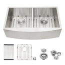 Farmhouse Double Bowl Sink With 50/50 Layout by HouseOfZazla
