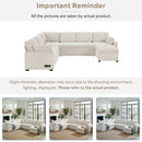 Convertible U-Shaped Sectional Sofa Bed With Reversible Chaise by HouseOfZazla