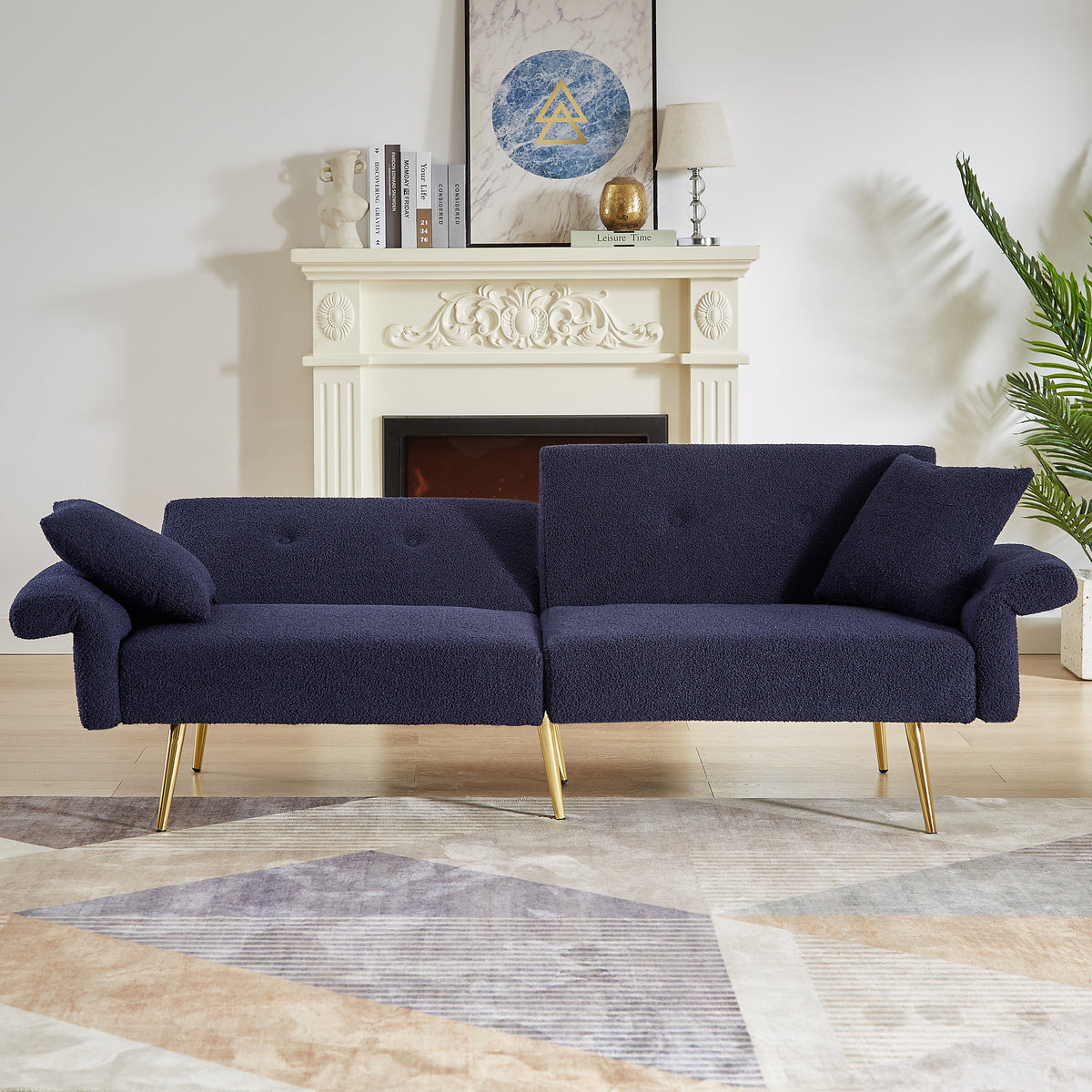 Modern Teddy Upholstered Accent Loveseat Sofa, photo 5 of 10