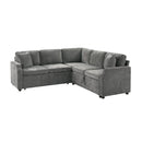 Modern L Shaped Sectional Sofa Bed With Hidden Storage Upholstery