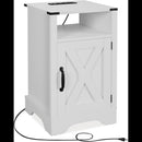 Farmhouse Nightstand, Charging Station & Storage by HouseOfZazla