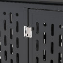 45' Heavy Duty Dog Crate Indestructible Pet Dog Cage Crate Kennel with Roof Top 2 Doors Removable Trays, Lockable Wheels, Escape-Proof for High Anxiety Large/Extra Dogs