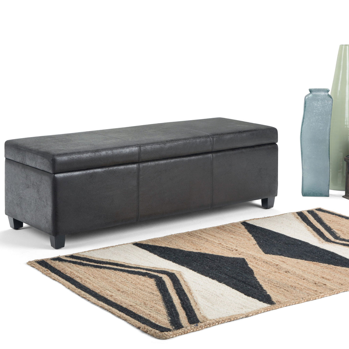 Avalon - Contemporary Storage Ottoman Bench, photo 29 of 34