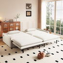 4 Seat Convertible Sleeper Sofa Bed, Modern With Storage