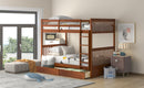 Bunk Bed With Ladders And 2 Storage Drawers by Unique Piece Furniture