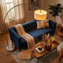 Ambient - Arch Floor Lamp With Large Shade - Gold / White by HouseOfZazla
