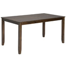 6PCs Kitchen Dining Set, Rectangular Wooden Dining Table with 4 Upholstered Chairs and a Bench, Dining Table Set for 6 People, Living Room, Home Bar and Kitchen, Walnut by Montret