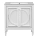Double Sink Bathroom Vanity Set with Wall Mount Mirror Cabinet by HouseOfZazla