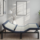 Queen Adjustable Bed Base with Head/Foot Tilt and Lumbar Position Adjustment
