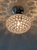 Krystal Ice 9"W 1-Light Semi-Flush Light Fixture by Kichler Chrome Glass Finish by LampsUSA