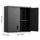 Metal Wall Cabinet 30W x 12.2D x 30H Inch by HouseOfZazla