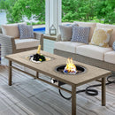 Aluminum Propane Fire Pit Table
