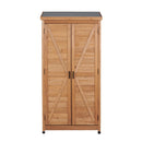 Outdoor Storage Shed With Vertical Tool Cabinet For Backyard by HouseOfZazla