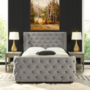 Brooklyn - Tufted Panel Bed Headboard And Footboard Set by HouseOfZazla
