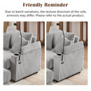 Single Sofa Couch With Storage Space, Movable Ottoman, USB Ports, Cup Holders, Phone Holder by HouseOfZazla