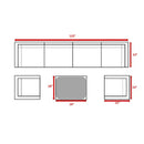 Stylish Entertainment Sectional Set, Outdoor Living