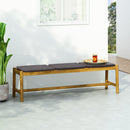 Cambria Rustic 3 Seater Bench - Teak