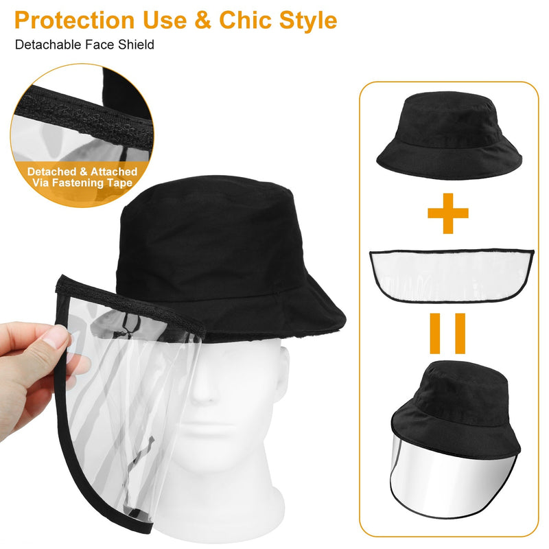 Fishman Hat Protective Face Shield Removable Sun Bucket Cap Face Cover Protect Against UV Spitting Saliva Dust Wind, photo 6 of 8