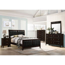 Full Panel Bed With Tufted Headboard Frame - Brown by HouseOfZazla