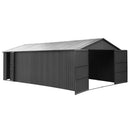 12x25FT Outdoor Metal Garage Shed, Extra Large Metal Carport by HouseOfZazla