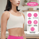 Women Strap Sport Bras Padded StrappyÊCrop Square Neck Low Impact Bras SexyÊFitnessÊTank Tops with Removable Pads Flat Straps for Gym Yoga Workout Run