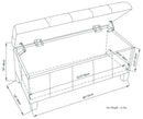 Dover - Upholstered Storage Ottoman Bench by Unique Piece Furniture