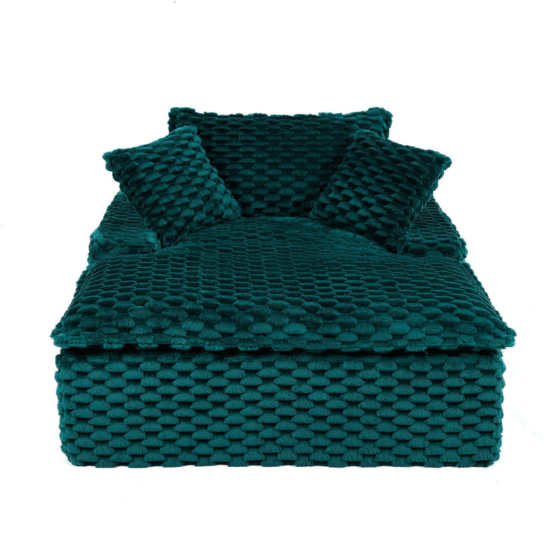 Comfort Bearing Sofa With 2 Pillows And 1 Backrest - Green, photo 9 of 12