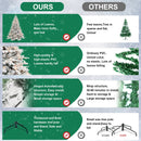 6.5ft Pre-Lit Flocked Artificial Christmas Tree