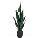 35.5 Inch Indoor-Outdoor Artificial Fake Snake Plant by LJGDeals