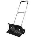Rolling Snow Pusher Shovel with Adjustable Handle by LJGDeals
