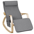 Comfortable Lounge Rocking Chair with Removable Cushion Cover and Side Pocket by LJGDeals