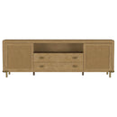 Arini Rattan Cane 2-door TV Stand Media Console Sand Wash