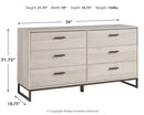 Socalle - Six Drawer Dresser by Unique Piece Furniture