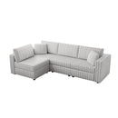 106.3" Soft L-shaped 4-Person Sofa