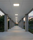 13"W 1-Light Square LED Flush Mount Light Fixture White Acrylic Finish