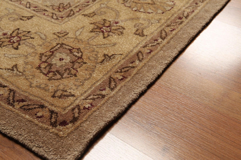 5'6" x 8'6" Handmade Oriental Area Rug 100% Wool HE02 GRE Brown
