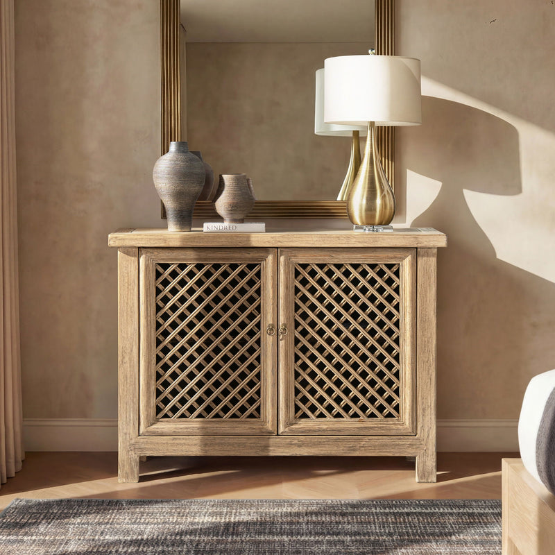 Arden - 2 Door Accent Storage Cabinet - Natural, photo 10 of 11