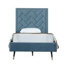 Crosby - Bed With Upholstered Headboard And Slats by HouseOfZazla
