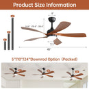 Ceiling Fan & DC Motor And Integrated Light by Unique Piece Furniture