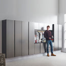 Nova Series - Wall Mounted Utility Storage Garage Cabinet - Dark Gray by HouseOfZazla